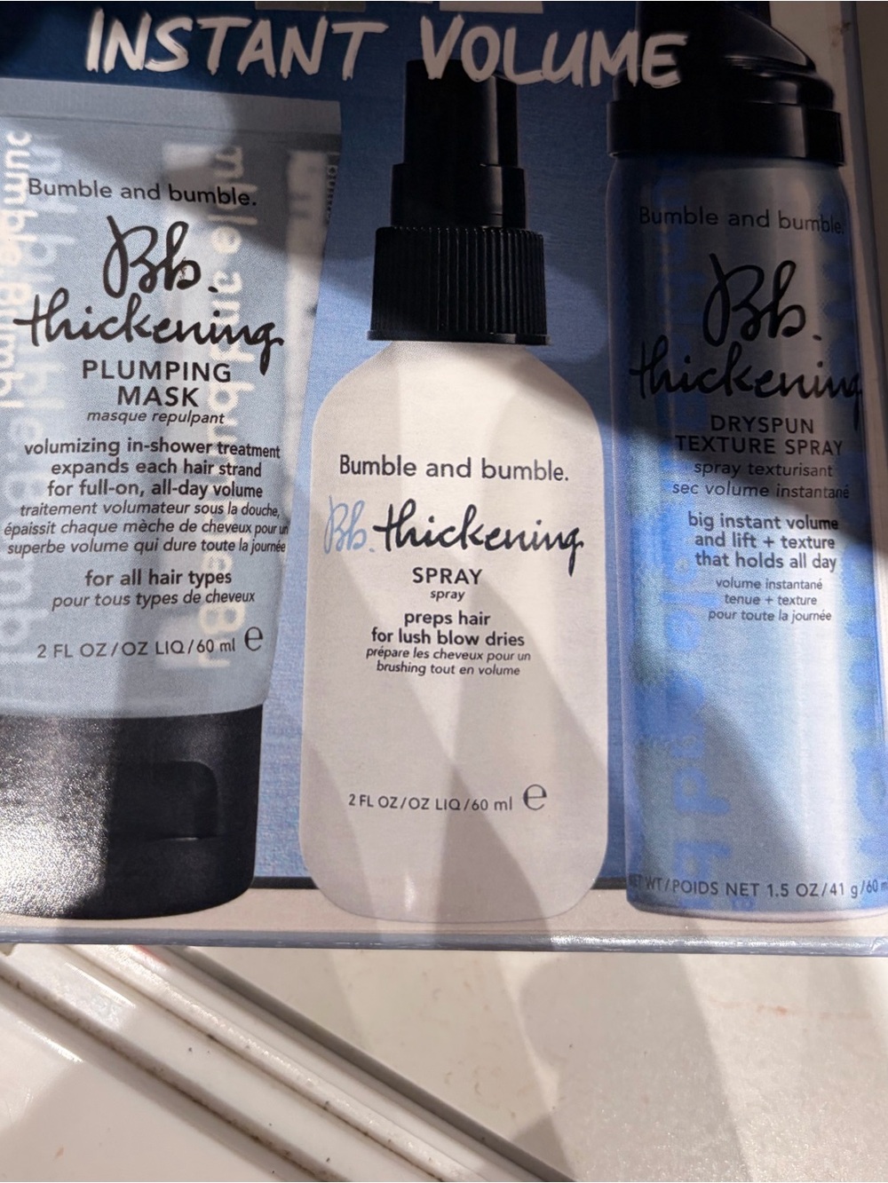 Bumble and bumble Big Instant Volume Set - Blue, White, Black